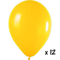 12 ballons jaunes