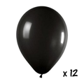 12 ballons noirs