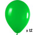 12 groene ballonnen