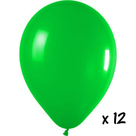 12 groene ballonnen