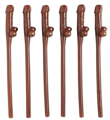 12 pailles brunes en osier