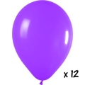 12 Purple balloons
