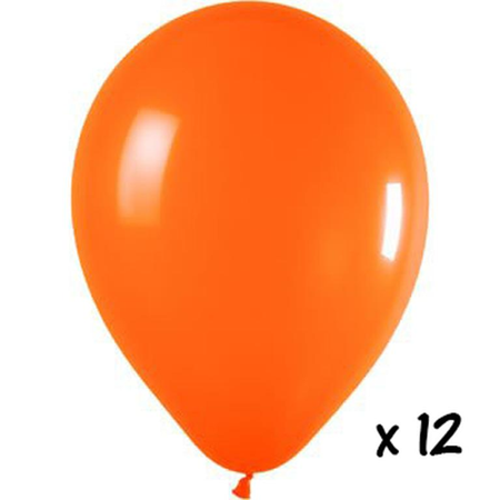 12 stuks oranje ballonnen