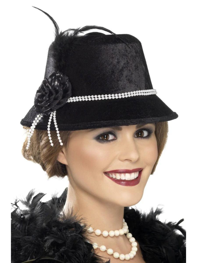 1920s hat black