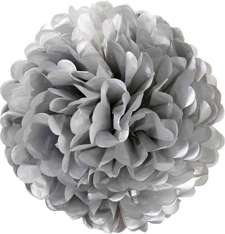 2 pompons 50 cm 2 kleuren