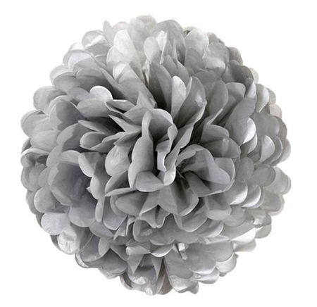 2 Pompons de 30 cm, 2 couleurs