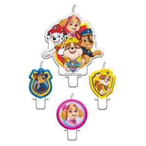 4 bougies d’anniversaire patte patrouille