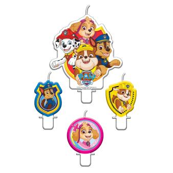 4 bougies d’anniversaire patte patrouille