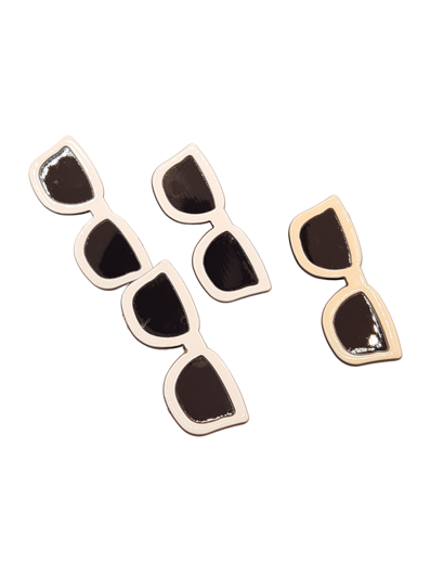 4 hair clips sunglasses
