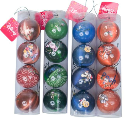 4 kerstballen winnie de poeh Disney official