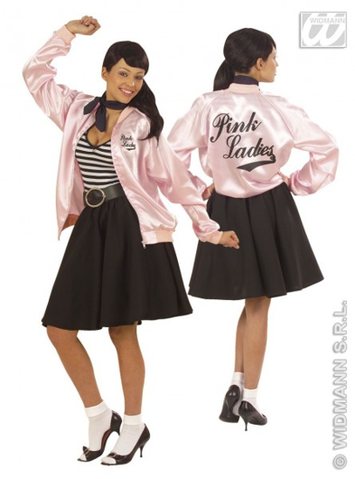 50s pink Lady grease jacket for women