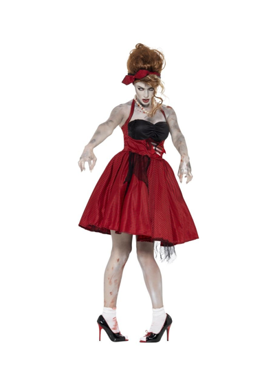 50s rockabilly zombie halloween dress