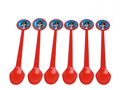 6 plastic lepels 17 cm piraten party