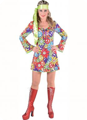 70s disco dress with smileyprint
