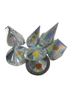 72 chapeaux de fête argent