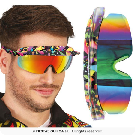 80s glasses black purple