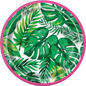 Assiettes Palm Tropical Luau 18cm 8pcs.