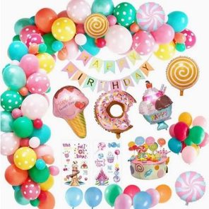 Ballon deco set Lollipop en donut