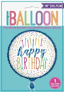 Ballon en aluminium « Joyeux anniversaire » 45cm