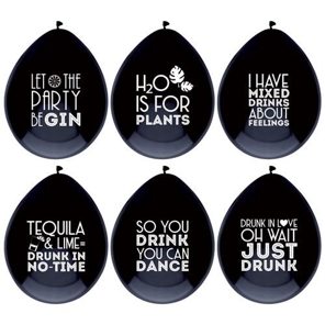 Ballonnen Drink quotes 30cm 6st