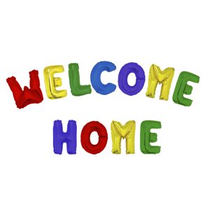 Ballonset 16 inch Welcome Home meerkleurig