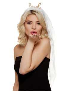 Bandeau de mariée avec voile