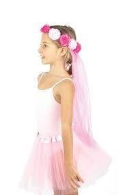 Bandeau rose avec fleurs