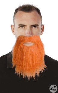 Barbe orange et moustache