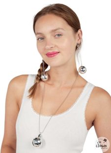 Boucles d’oreilles boule disco