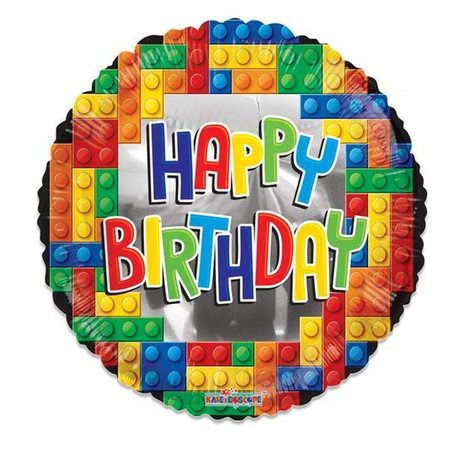 Boulier Ballon Joyeux anniversaire lego (46cm)