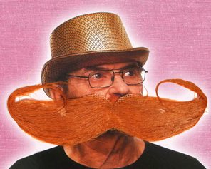 Brown mustache