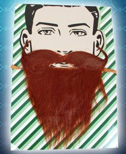 Brown viking beard and mustache