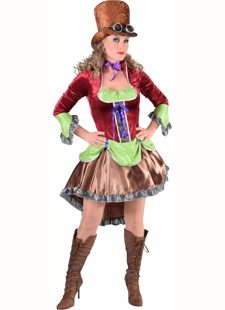 Burlesque steampunk lady