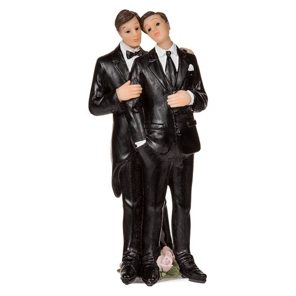 Cake Deco wedding couple men (13cm)