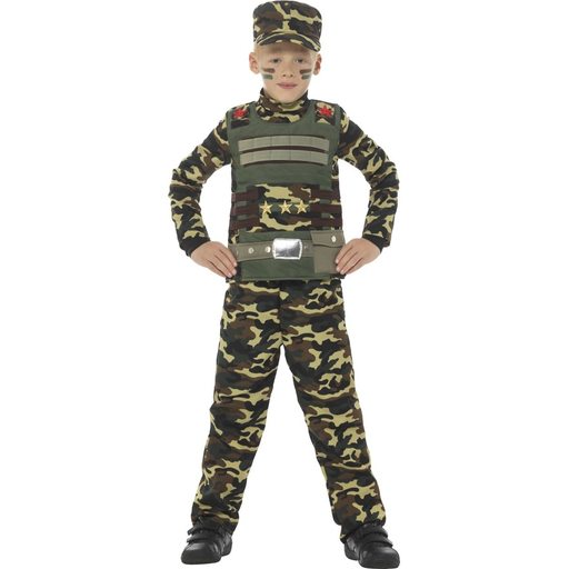 sector Zakenman hartstochtelijk Camouflage leger kostuum voor jongens