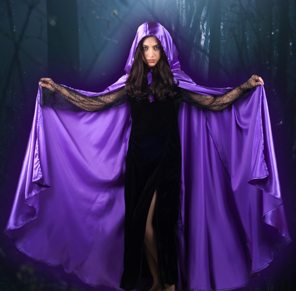 Cape satin purple