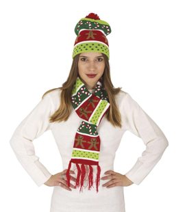 Chapeau et écharpe de Noël Cookie