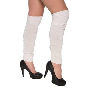 Chauffe-jambes sur genou blanc