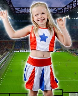 Cheerleader girl child