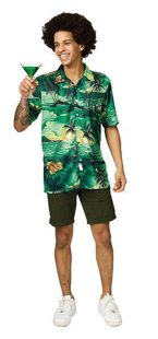 Chemise hawaïenne verte