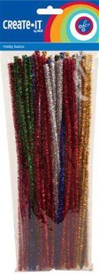 Chenille Glitter 50 stuks