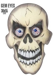 Chiffon Skull With Gem Eyes
