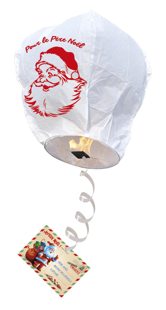 Christmas lantern with card
