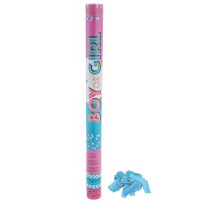 Confetti cannon 60cm baby blue