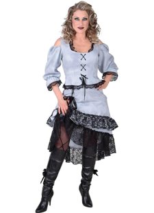 Corset blouse grey