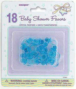 Crystal Pacifier Blue 2,5cm 18pcs