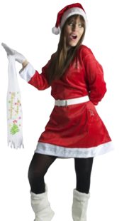 Deguisement Mama Noël avec accessoires