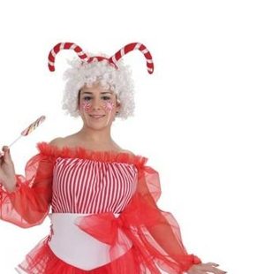 Diadème avec cannes de bonbons