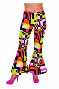 Disco pants with retro print