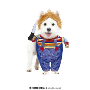 Dog costume killer doll